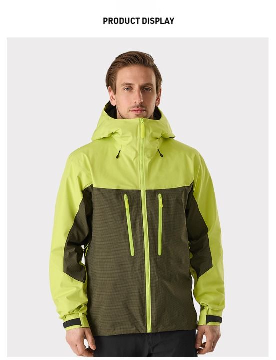 SWISSWELL Men's Waterproof Hard Shell Windproof Breathable Climbing Jacket 25-ZT-XH002|Swisswell
