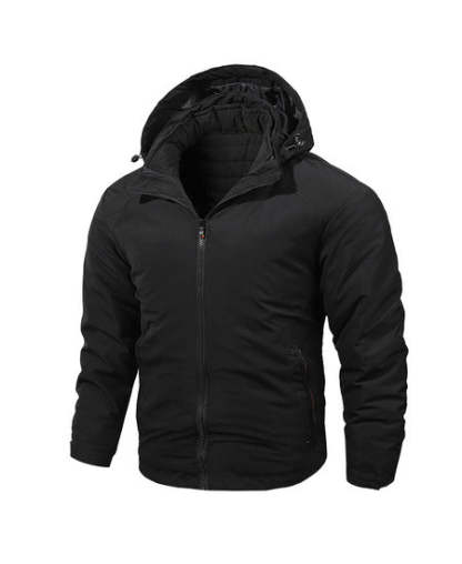 SWISSWELL Men's Casual Fleece Lined Waterproof Windproof Detachable Hooded Jacket -ZPK010361|Swisswell