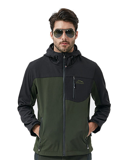 SWISSWELL Men Fashionable Color Matching Soft Shell Outdoor Windproof Jacket -ZPK010368|Swisswell
