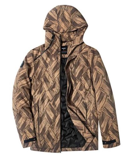 SWISSWELL Men's Seam-Sealed Overprint Hooded Waterproof skiing Jacket-SH-M-1123|Swisswell