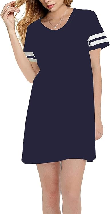 SWISSWELL Women Soft Casual Home Sleepwear Dress