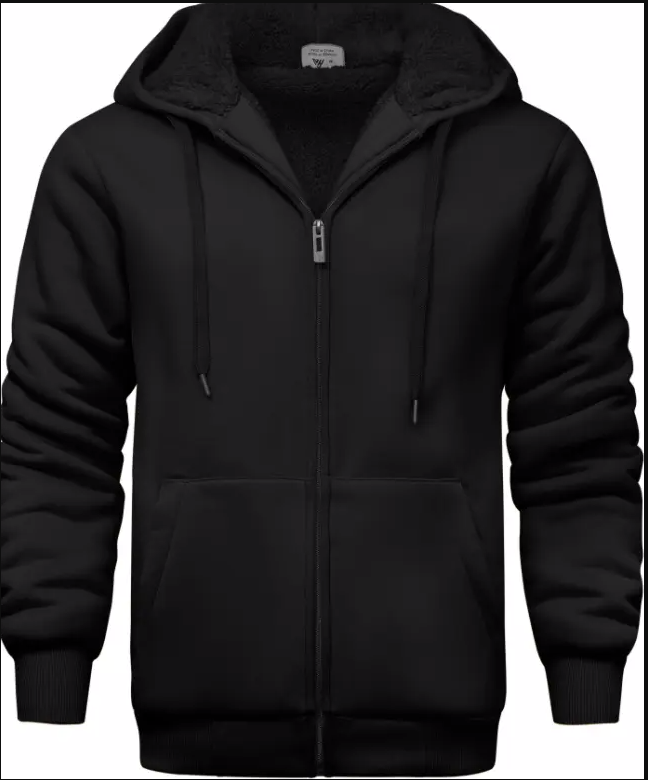 IGEEKWELL Men's Winter Hoodies Full Zip Up Fleece Sherpa Lined Heavyweight Jacket-ZITY0652|Swisswell