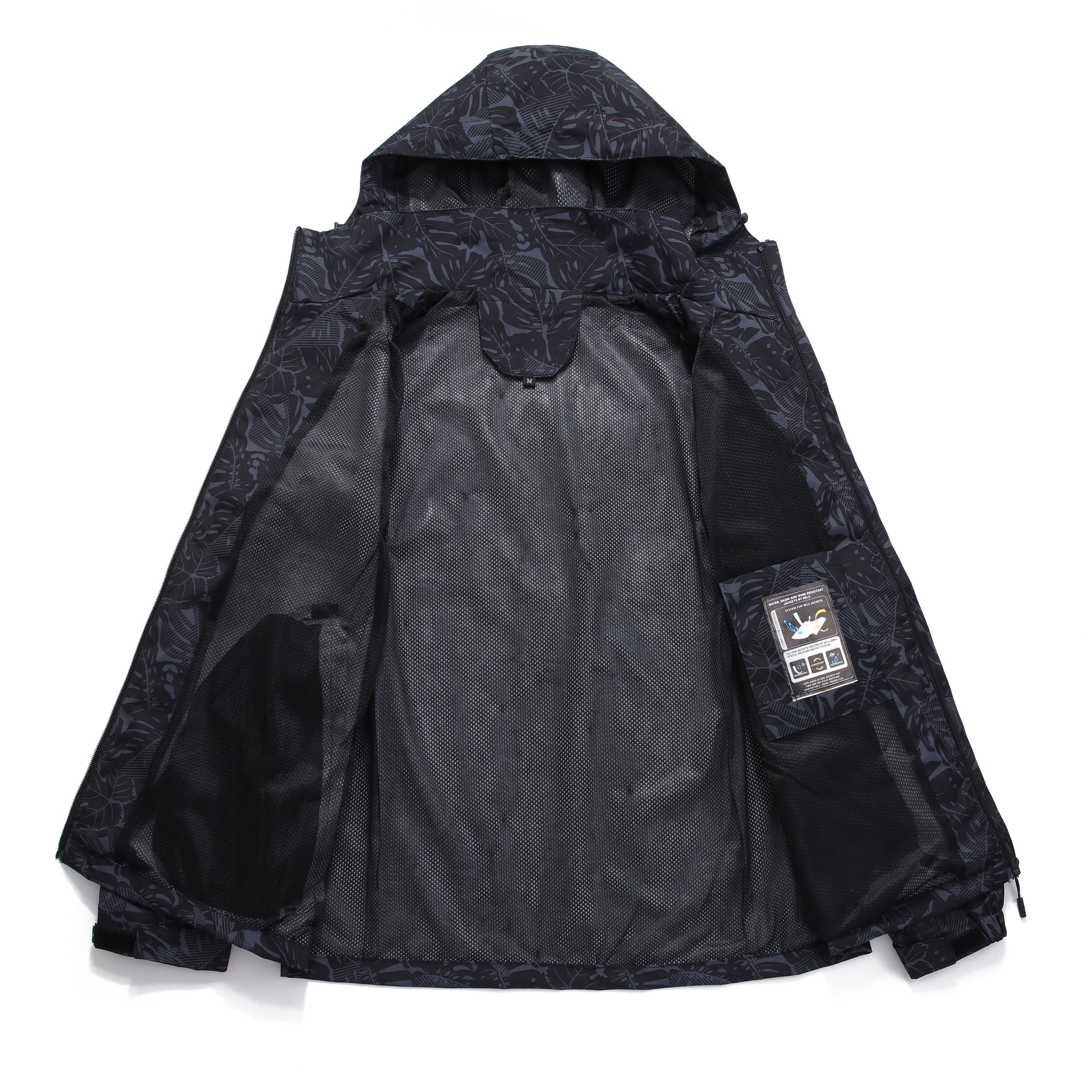 SWISSWELL Men's Windbreaker Rain Jacket Lightweight Hooded Raincoat -CUMRC01482|Swisswell