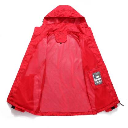 SWISSWELL Men's Windbreaker Rain Jacket Lightweight Hooded Raincoat -CUMRC01482|Swisswell