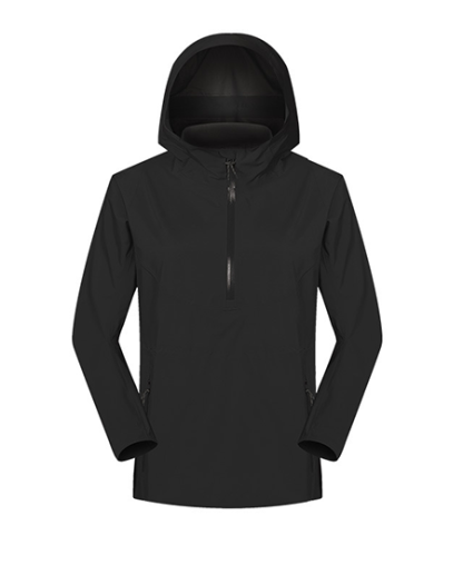 SWISSWELL Women Mountain Jacket Windproof Waterproof Half-Zip Hooded Travel Jacket-DAW040|Swisswell