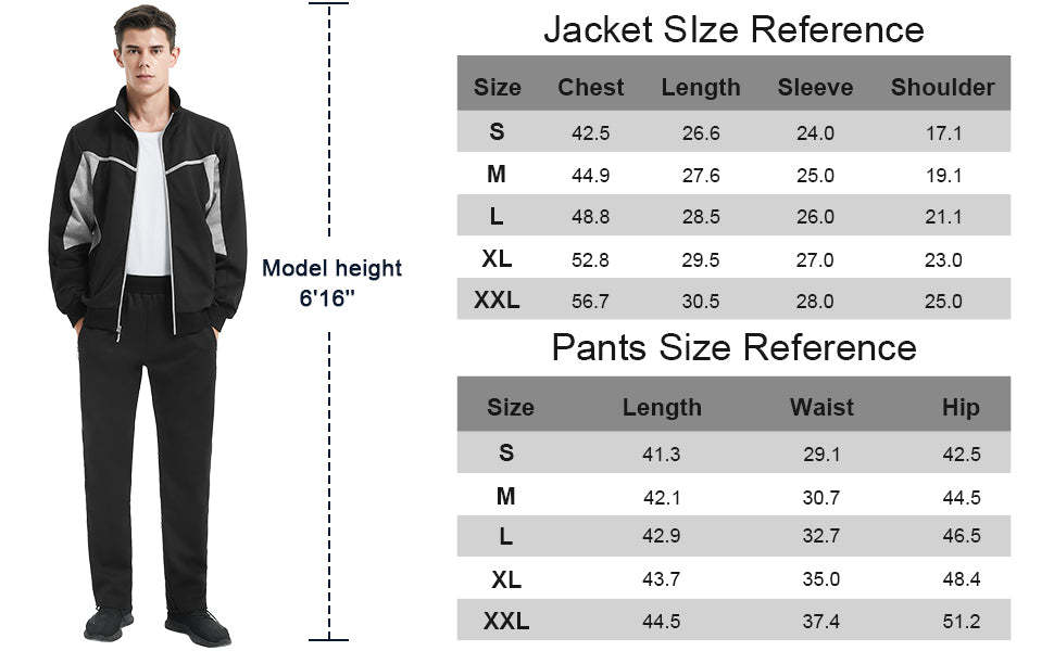 IGEEKWELL Men's Casual Track Suits Full Zip Hooded Sweatsuits Jogging Sports Tracksuit -CFMST00002|Swisswell