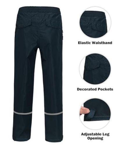 SWISSWELL Kids Gear Waterproof Rain Suit Hooded Jacket and Pants Set-CUBRS03258|Swisswell