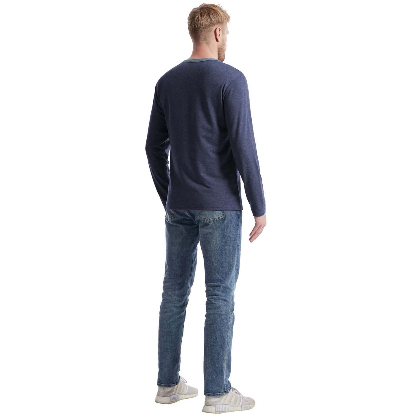 IGEEKWELL Men's Long Sleeve Button Placket Leisure Stand Collar Henley Shirt-CUMLS01003|Swisswell