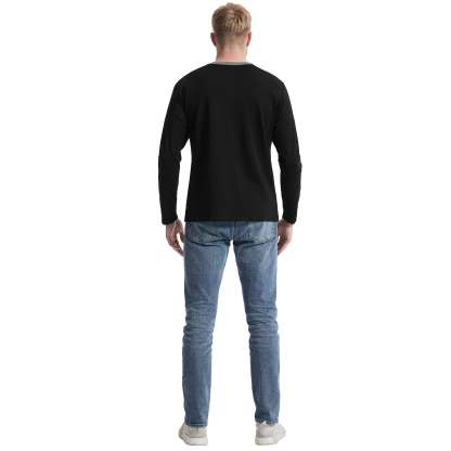 IGEEKWELL Men's Long Sleeve Button Placket Leisure Stand Collar Henley Shirt-CUMLS01003|Swisswell