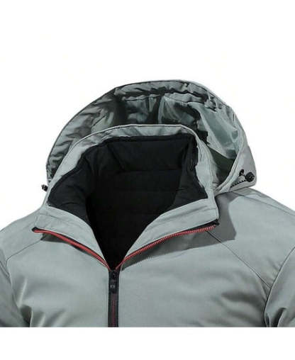 SWISSWELL Men's Casual Fleece Lined Waterproof Windproof Detachable Hooded Jacket -ZPK010361|Swisswell