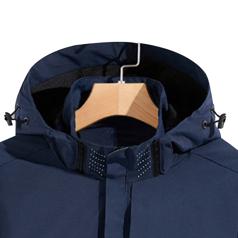 SWISSWELL Men's Thin Hooded Waterproof Long Sleeved Zip Up Jackets-ZPK002539|Swisswell