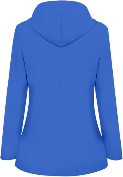 SWISSWELL Women Coat Solid Color Drawstring Windbreaker Hooded Jacket -ZPK006099|Swisswell