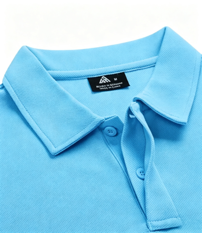 UINPOD Men's Short Sleeve Polo T-Shirt, Moisture Wicking Performance Shirt with Sleeve Pocket for Outdoor Work