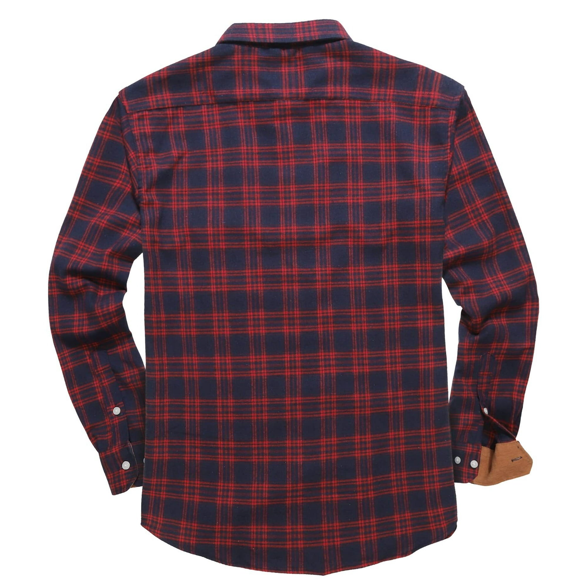 IGEEKWELL Men's Flannel Cotton Long Sleeve Casual Button Down Fleece Shirts with 2 Pockets-CFMMX20000|Swisswell
