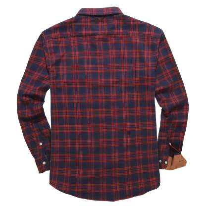 IGEEKWELL Men's Flannel Cotton Long Sleeve Casual Button Down Fleece Shirts with 2 Pockets-CFMMX20000|Swisswell