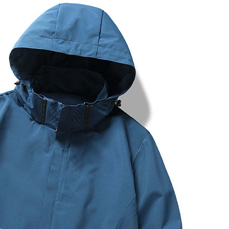 SWISSWELL Men's Thin Hooded Waterproof Long Sleeved Zip Up Jackets-ZPK002539|Swisswell