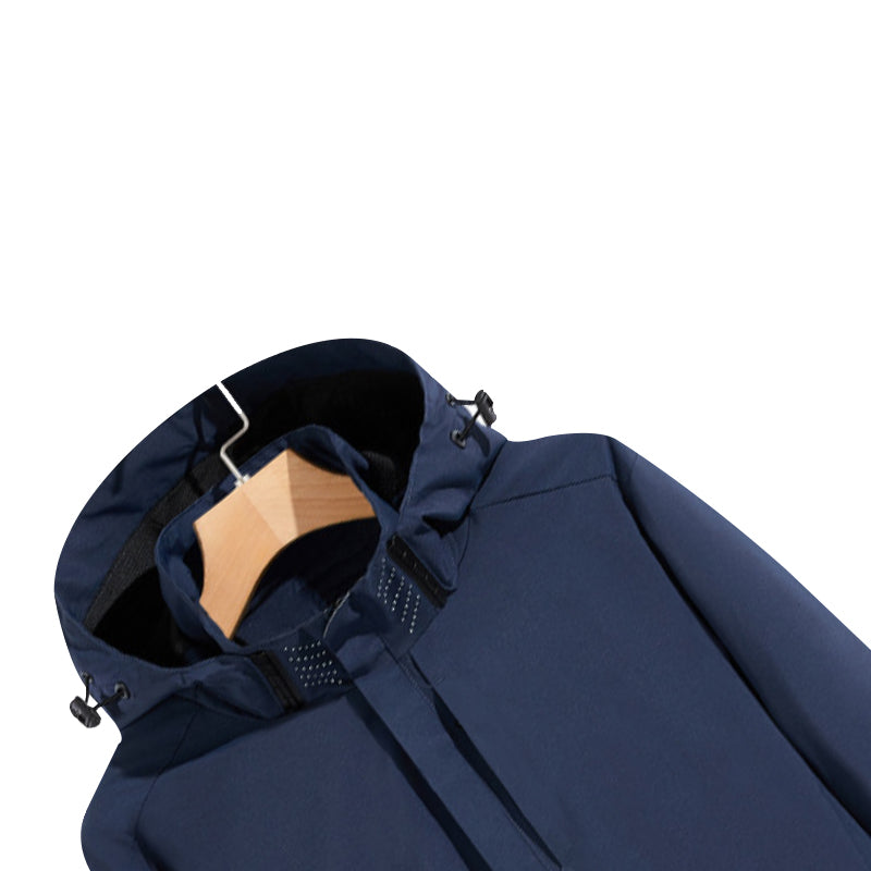 SWISSWELL Men's Thin Hooded Waterproof Long Sleeved Zip Up Jackets-ZPK002539|Swisswell