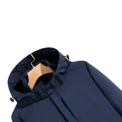 SWISSWELL Men's Thin Hooded Waterproof Long Sleeved Zip Up Jackets-ZPK002539|Swisswell