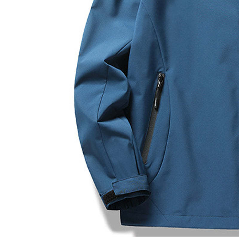 SWISSWELL Men's Thin Hooded Waterproof Long Sleeved Zip Up Jackets-ZPK002539|Swisswell