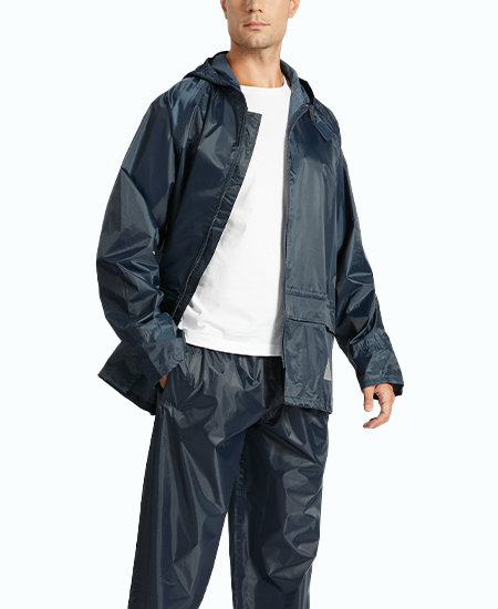 SWISSWELL Men's Windbreaker Rain Jacket Mens Lightweight Hooded Raincoat -ZPK000828|Swisswell