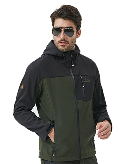 SWISSWELL Men Fashionable Color Matching Soft Shell Outdoor Windproof Jacket -ZPK010368|Swisswell
