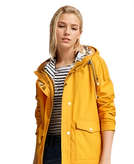 SWISSWELL Women Coat Solid Color Drawstring Windbreaker Hooded Jacket -ZPK006099|Swisswell
