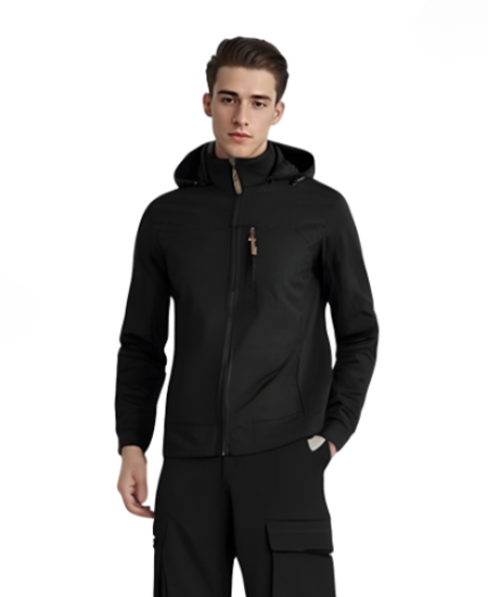 SWISSWELL Men's Hooded Windbreaker Top Thin Jacket -ZPK006989|Swisswell