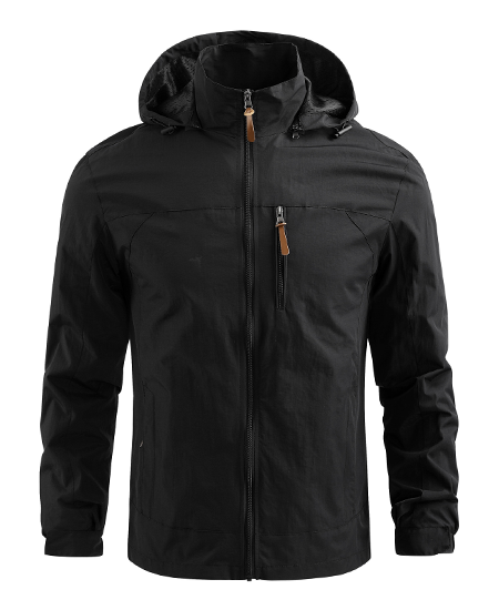 SWISSWELL Men's Hooded Windbreaker Top Thin Jacket -ZPK006989|Swisswell