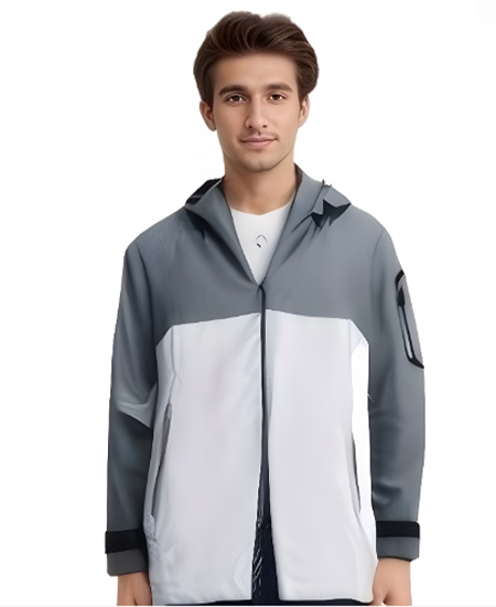 SWISSWELL Mens Seam-Sealed Loose Fit Casual Jacket For Outdoor Camping Windbreaker -SH-M-1086|Swisswell