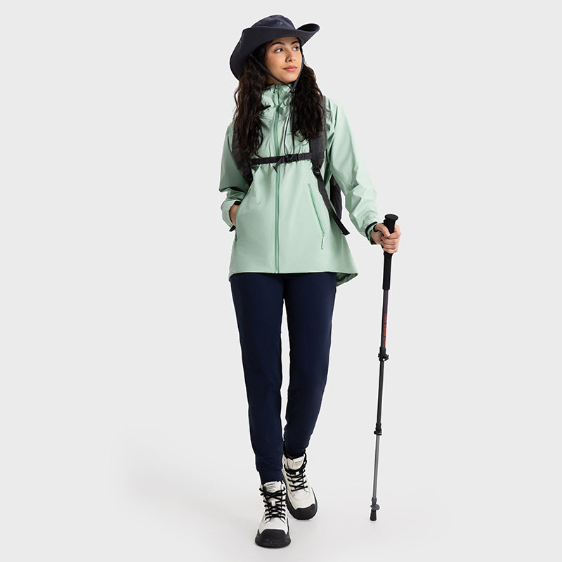 SWISSWELL Women′s Hooded Hard-Shell Waterproof Windproof Fishing Hiking Jacket-DAW043|Swisswell