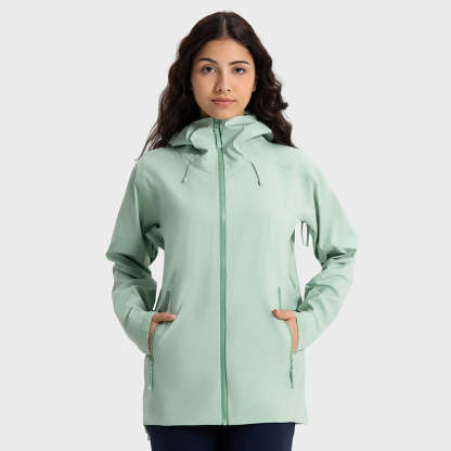SWISSWELL Women′s Hooded Hard-Shell Waterproof Windproof Fishing Hiking Jacket-DAW043|Swisswell