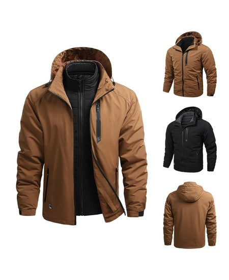 SWISSWELL Men's Coat Detachable Lining Thick Warm Casual Jacket-ZPK010362|Swisswell