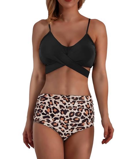 IGEEKWELL Women's Wrap Bikini Set Push Up High Waisted 2 Piece Swimsuits-AUWOS00316|Swisswell