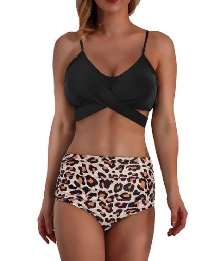 IGEEKWELL Women's Wrap Bikini Set Push Up High Waisted 2 Piece Swimsuits-AUWOS00316|Swisswell