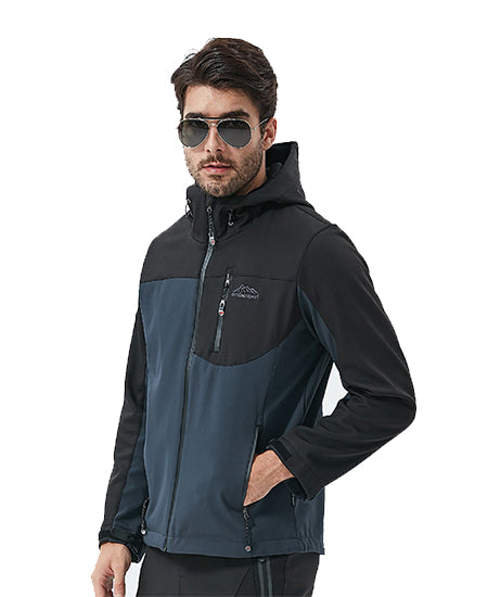 SWISSWELL Men Fashionable Color Matching Soft Shell Outdoor Windproof Jacket -ZPK010368|Swisswell