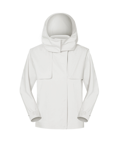 SWISSWELL Women Waterproof Short Windbreaker Women's Fashion Versatile Sports Hooded-DAW045|Swisswell