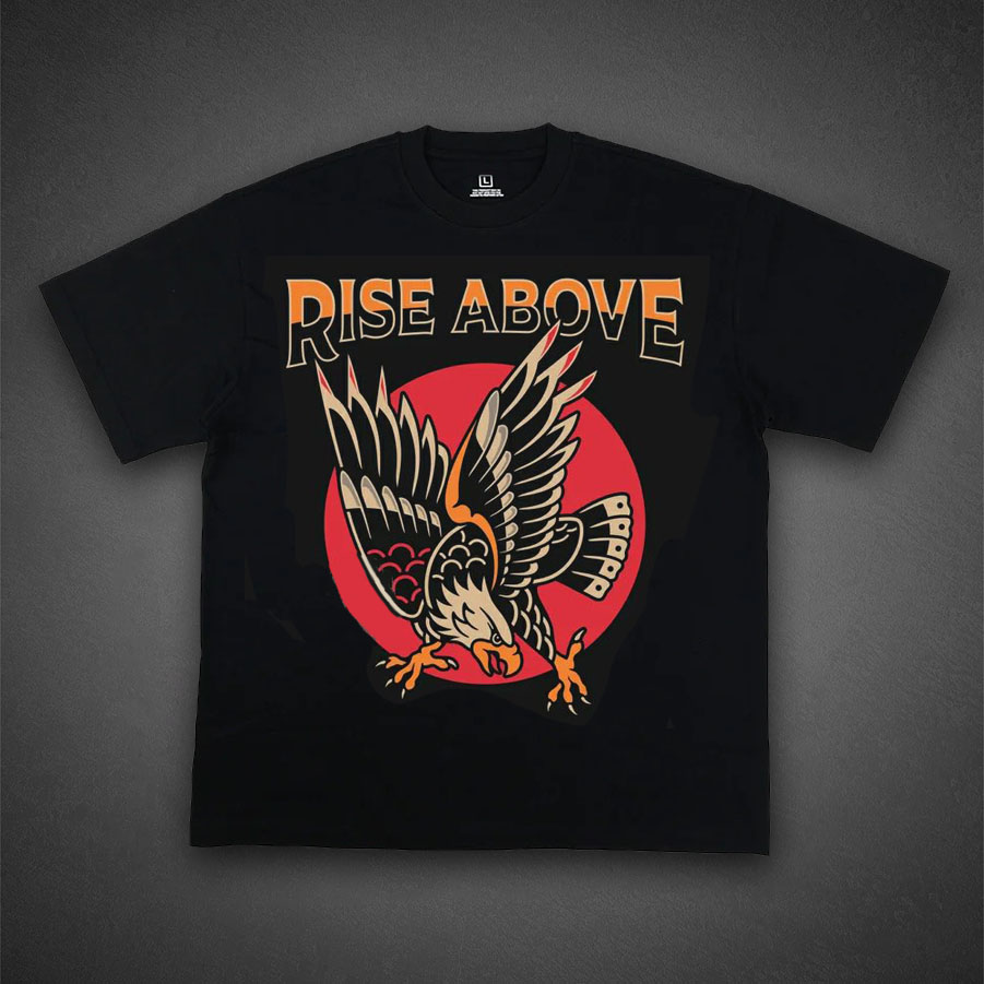 Western Eagle & Buffalo Graphic T-Shirt