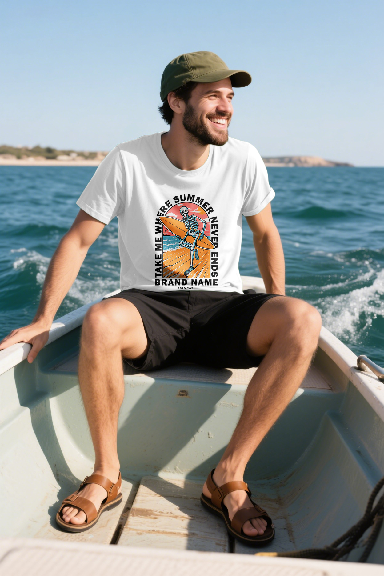Desert Surfer Cowboy Tee