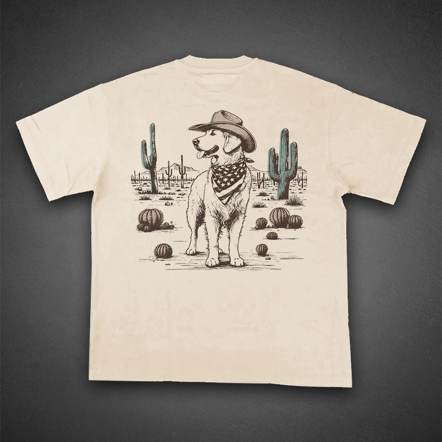 Vintage Western Dog Graphic Tee