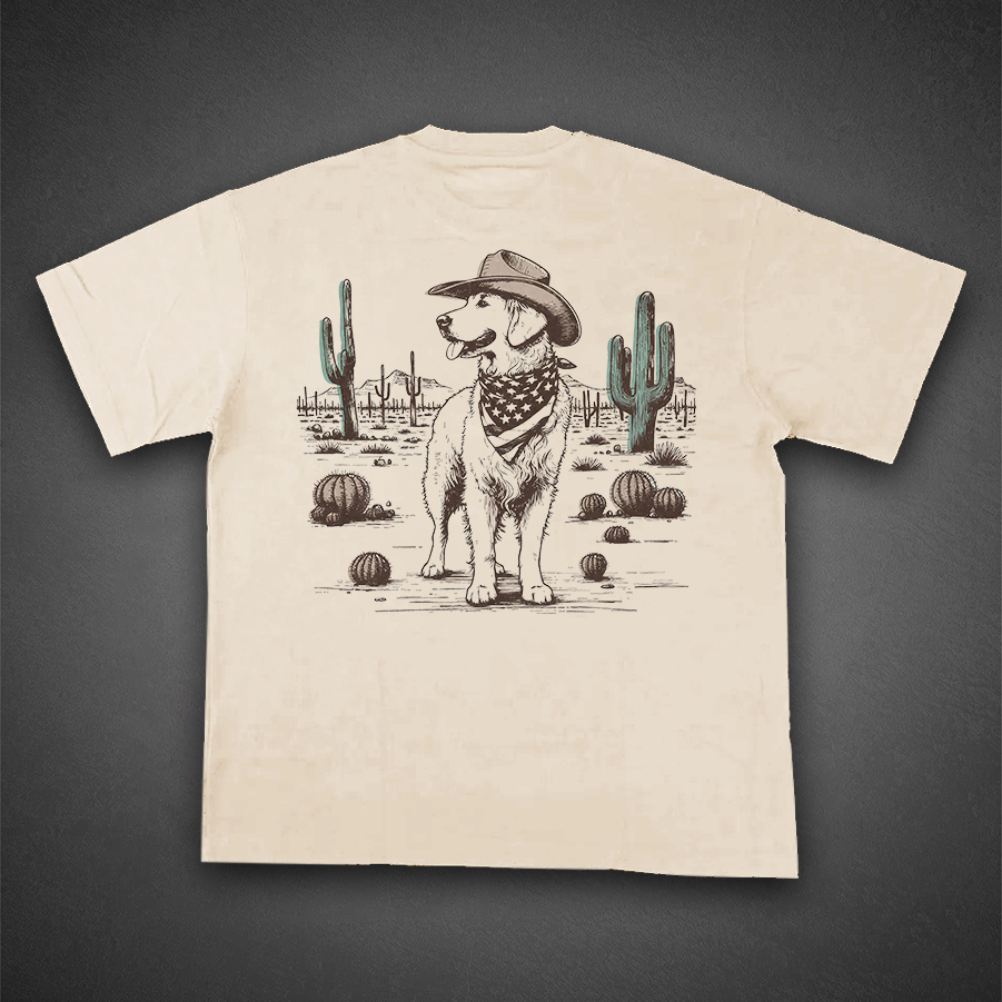 Vintage Western Dog Graphic Tee