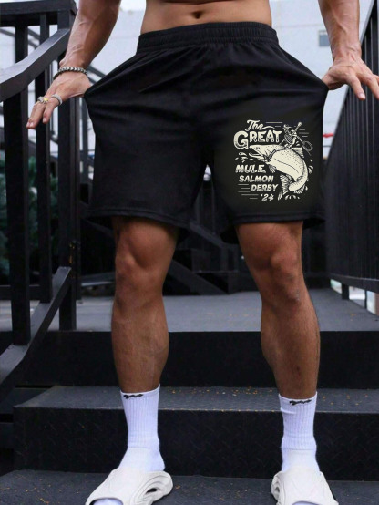 Western Pattern Men's Casual Shorts