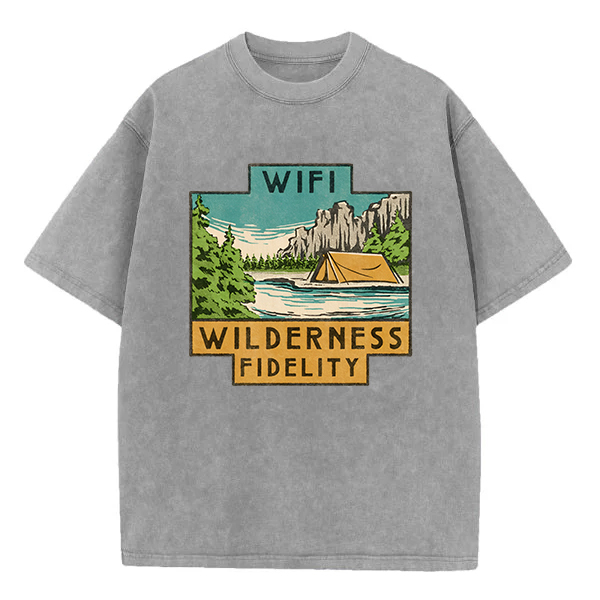 Washed T-Shirt | Wifi Wilderness Fidelity Washed TEE