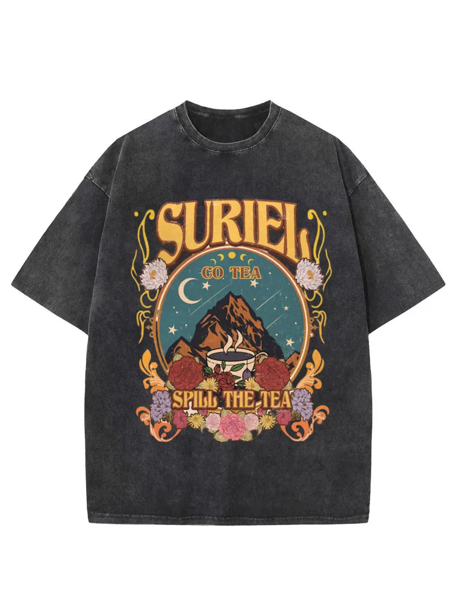Washed T-Shirt | Suriel Tea Unisex Fit Washed TEE