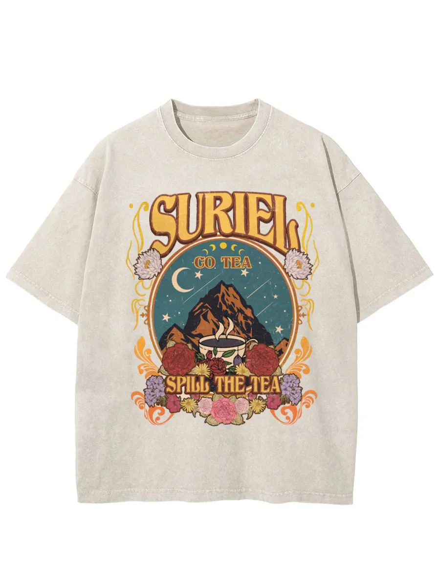 Washed T-Shirt | Suriel Tea Unisex Fit Washed TEE