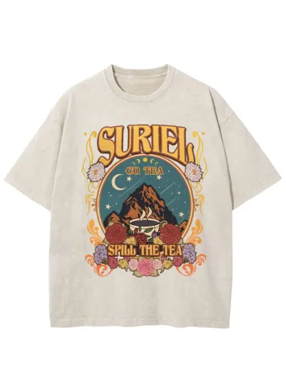 Washed T-Shirt | Suriel Tea Unisex Fit Washed TEE
