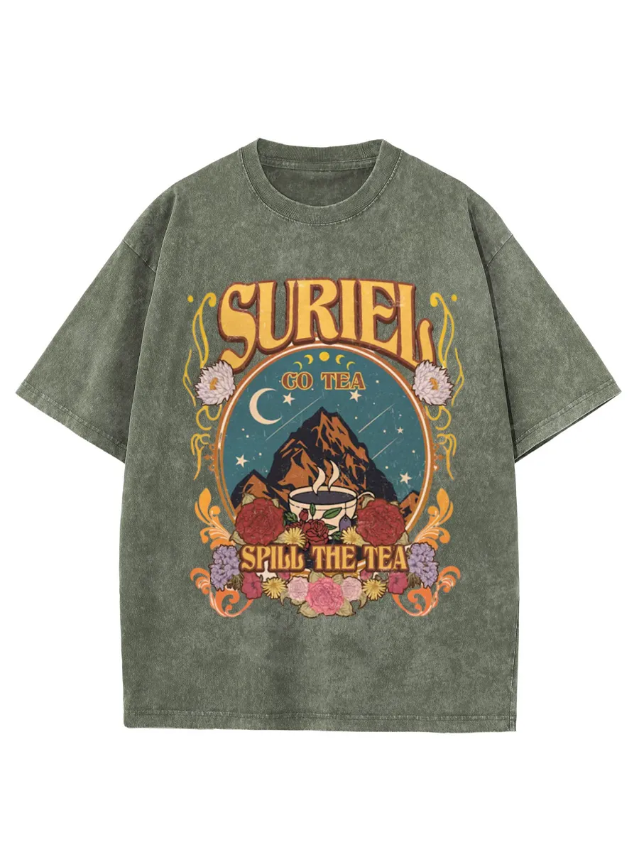 Washed T-Shirt | Suriel Tea Unisex Fit Washed TEE
