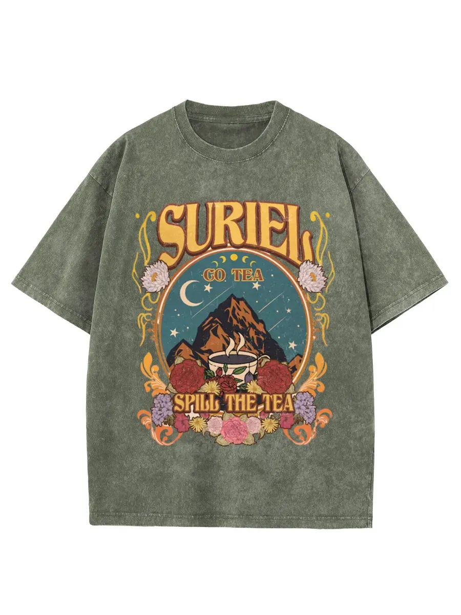 Washed T-Shirt | Suriel Tea Unisex Fit Washed TEE