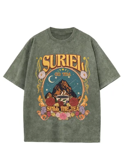 Washed T-Shirt | Suriel Tea Unisex Fit Washed TEE