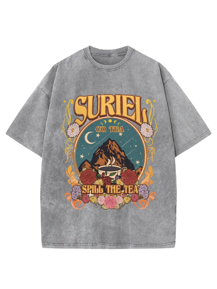 Washed T-Shirt | Suriel Tea Unisex Fit Washed TEE