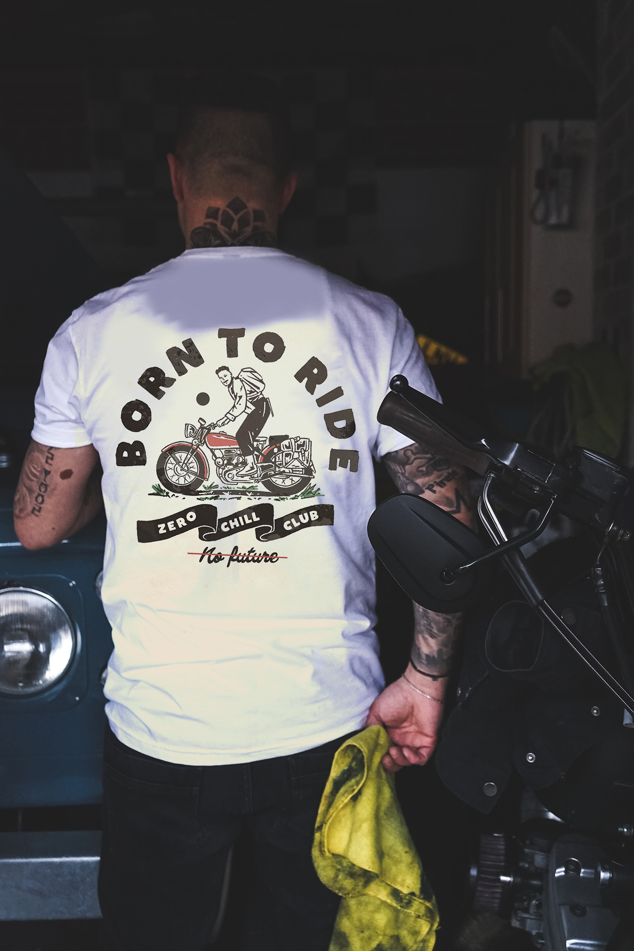 Vintage Moto Cowboy Tee